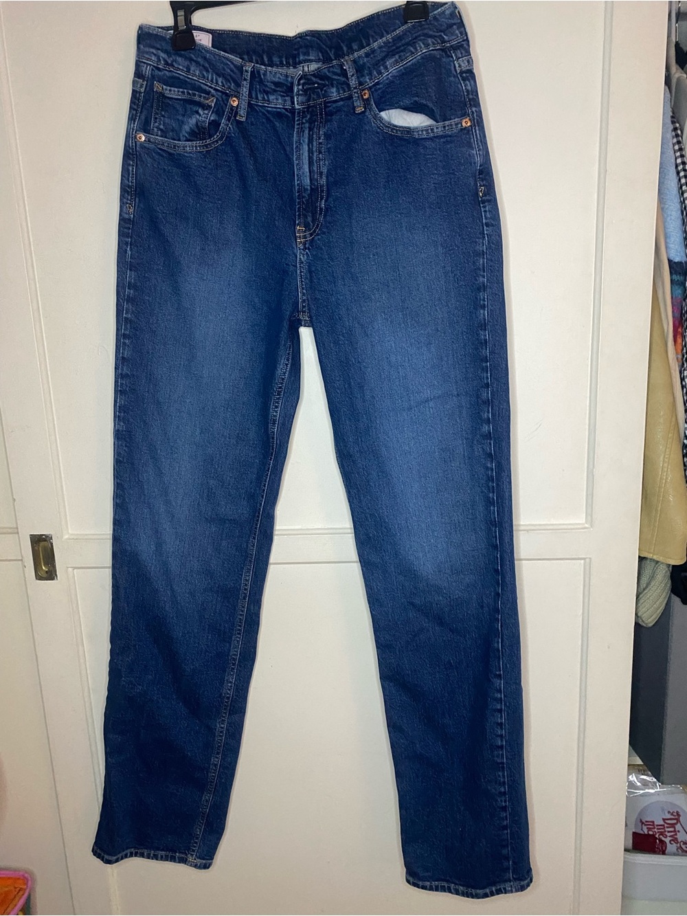 Classic Blue Straight-Leg Jeans